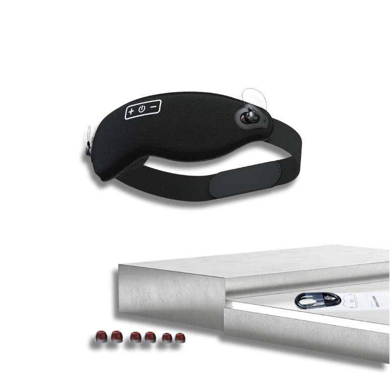 The Nightly Ritual: 100% Blackout Sleep Mask & Immersive Sound System