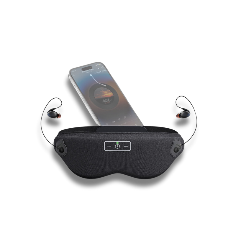 The Nightly Ritual: 100% Blackout Sleep Mask & Immersive Sound System