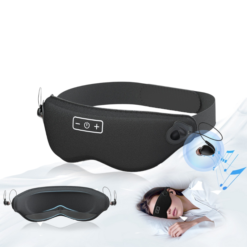 The Nightly Ritual: 100% Blackout Sleep Mask & Immersive Sound System